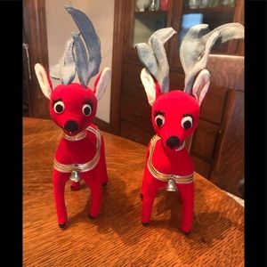 2 Vintage Dream Pet Reindeer. 1961 R. Dakin & Co.